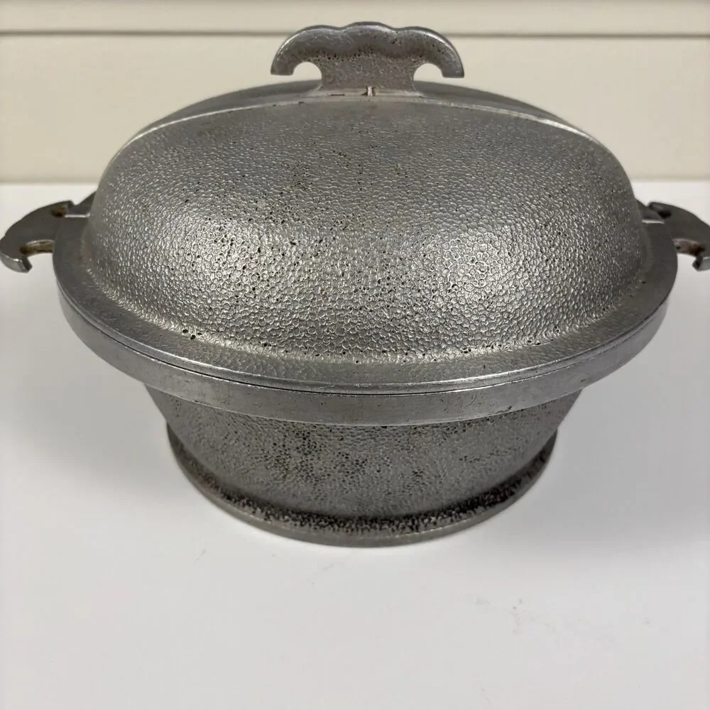 Vintage Guardian Service Cookware Hammered Cast Aluminum Pot & Lid Set Of 5